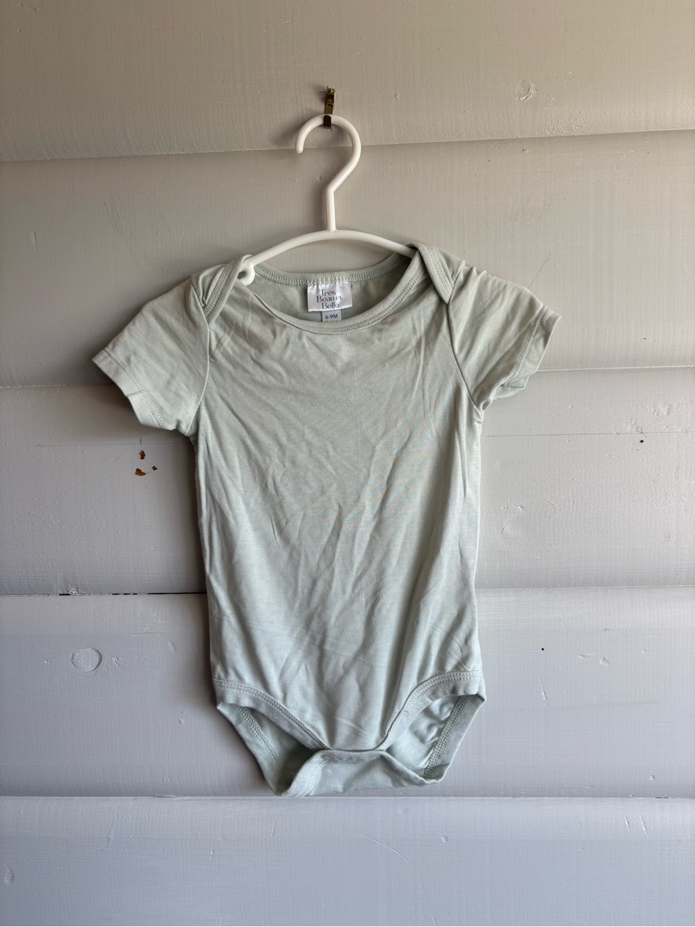 3/$25 Très Beau et Belle Modal Baby Bodysuit Sage Green 6–9M Soft Baby Boy